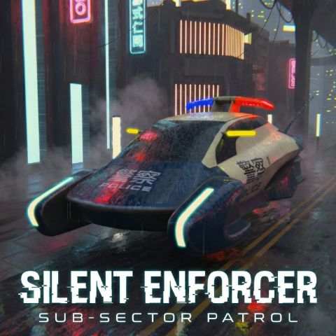 Futuristic Police Car — render 1